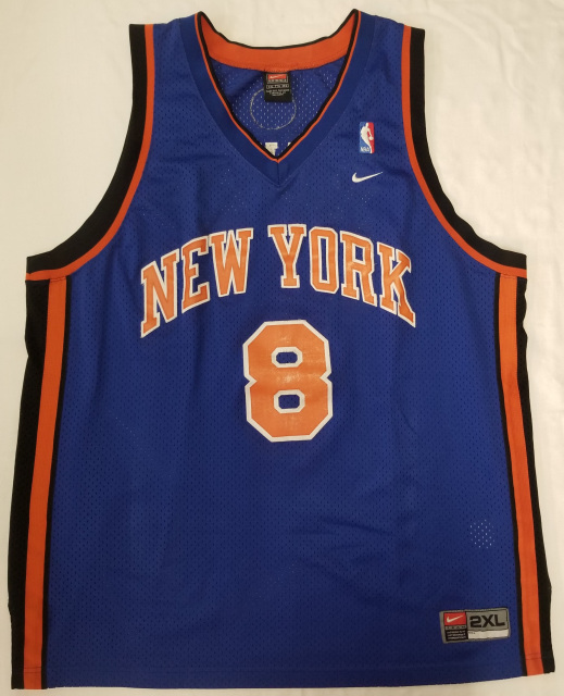 Latrell Sprewell New York Knicks Youth NBA Nike Sewn JERSEY LARGE